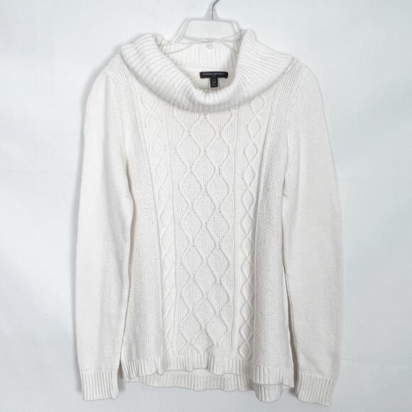 Banana Republic Wool Blend Pullover White Sweater Size Small - Picture 1 of 9